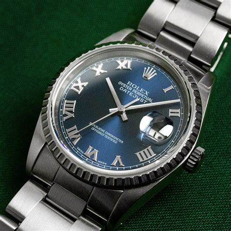 rolex 16220 blue dial|rolex datejust 16220 for sale.